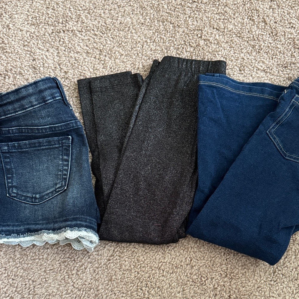 Jumping Beans Kids Jeans and Jeggings - Dark Blue and Black
